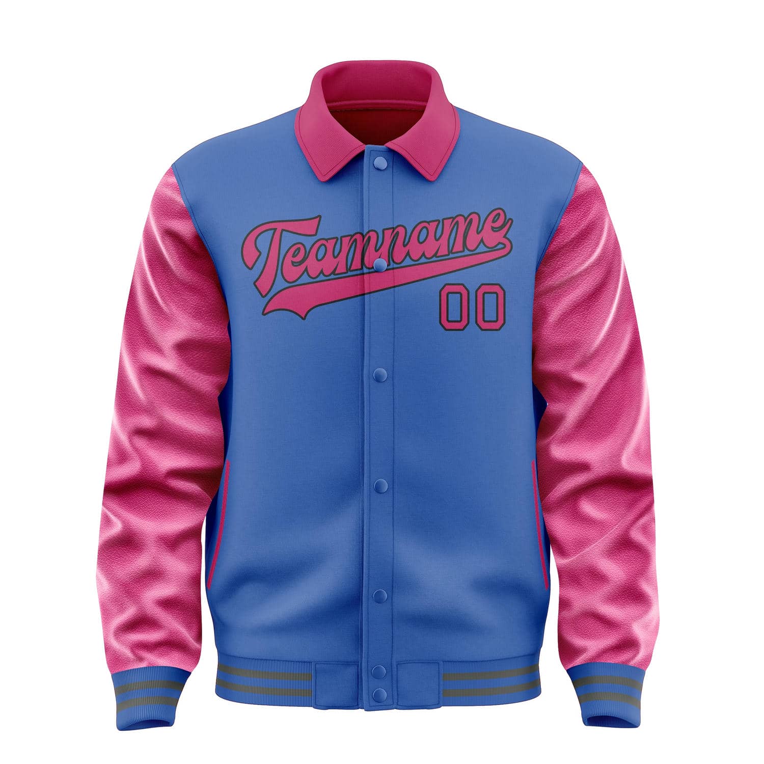 Maßgeschneidertes Himmelblau Rosarot Jacke