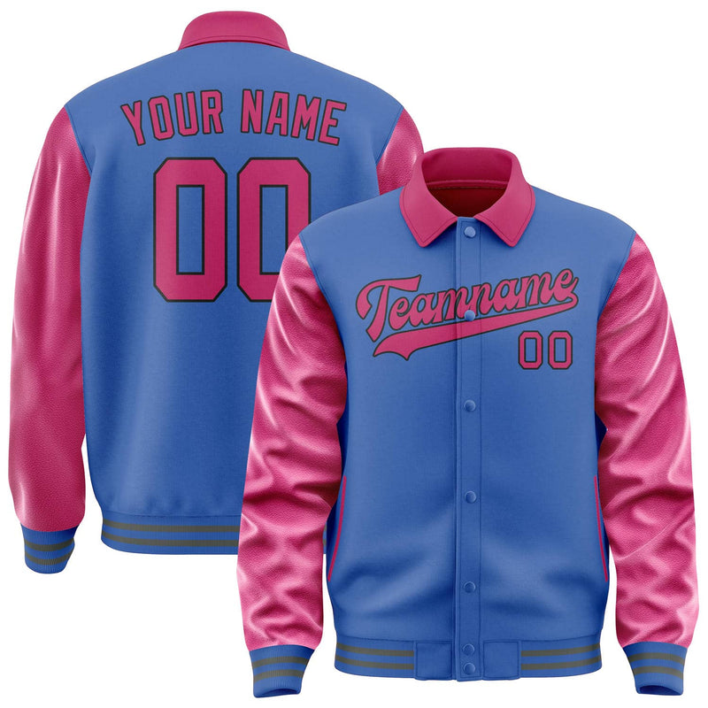 Maßgeschneidertes Himmelblau Rosarot Jacke JA090913092017131317