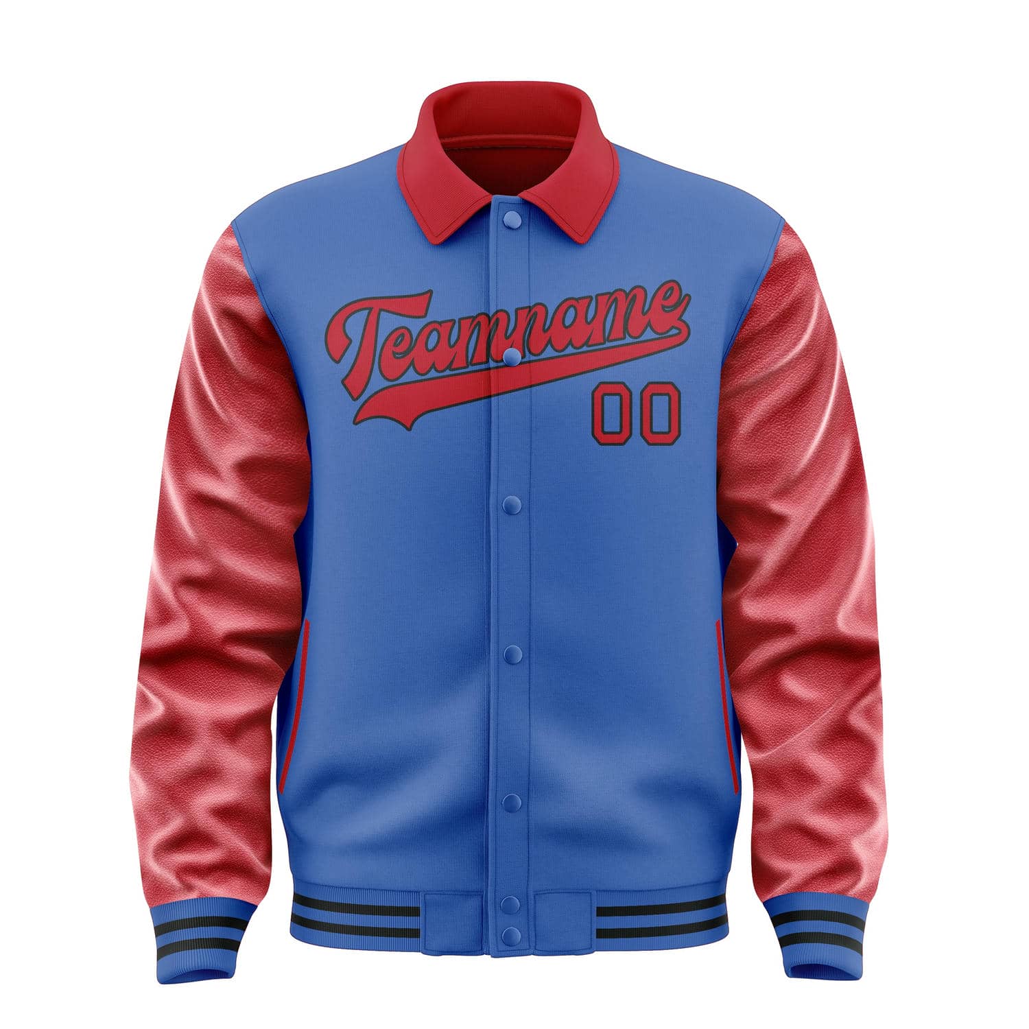 Maßgeschneidertes Himmelblau Rot Jacke
