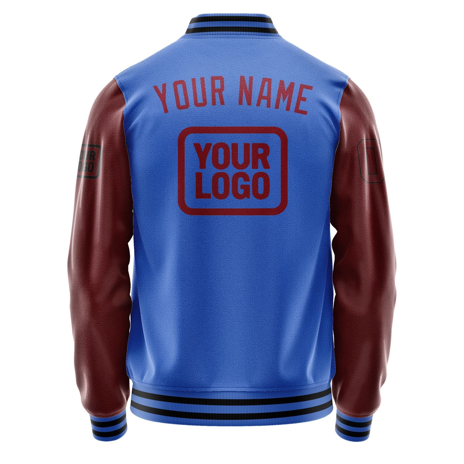Maßgeschneidertes Himmelblau Karmesinrot Jacke JA090915091717151517