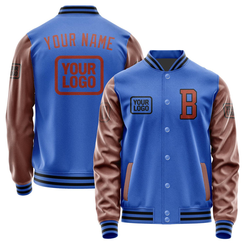 Maßgeschneidertes Himmelblau Korallenrot Jacke JA090916091717161617