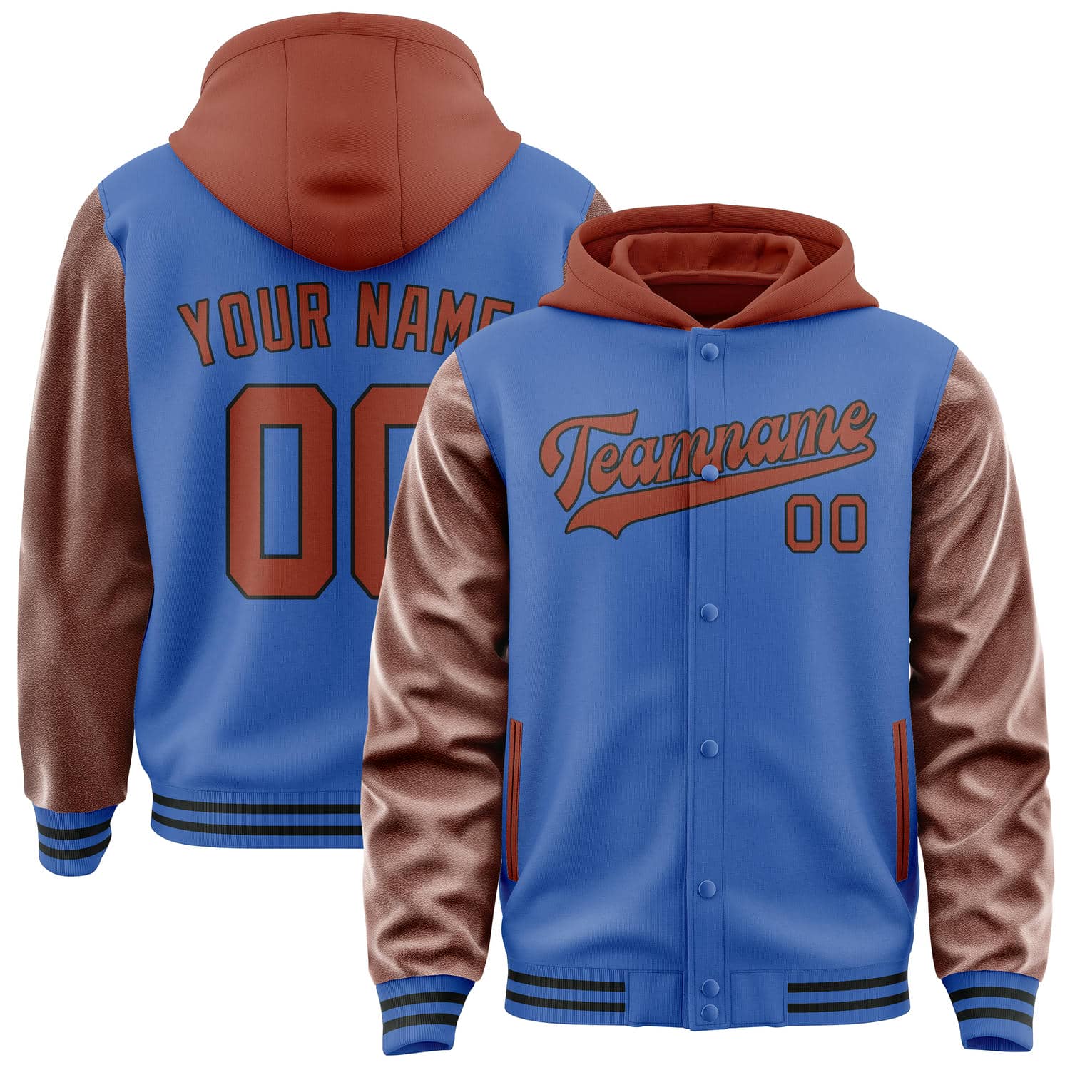 Maßgeschneidertes Himmelblau Korallenrot Jacke JA090916091717161617
