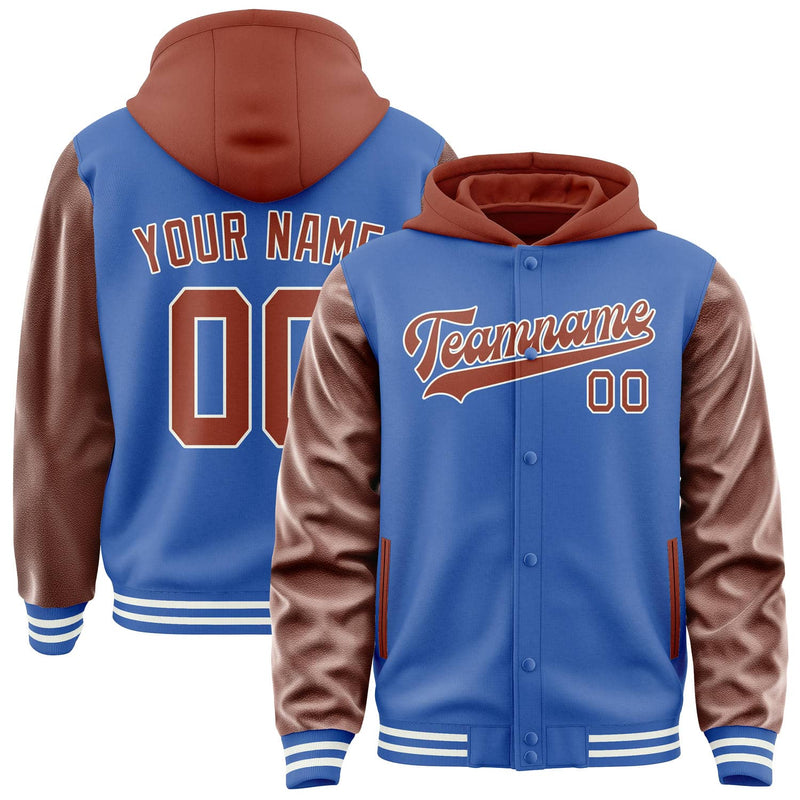 Maßgeschneidertes Himmelblau Korallenrot Jacke JA090916091818161618