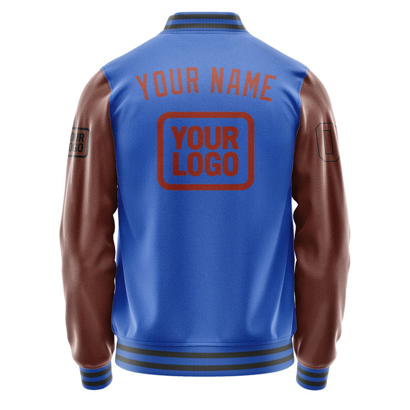 Maßgeschneidertes Himmelblau Korallenrot Jacke JA090916092017161617