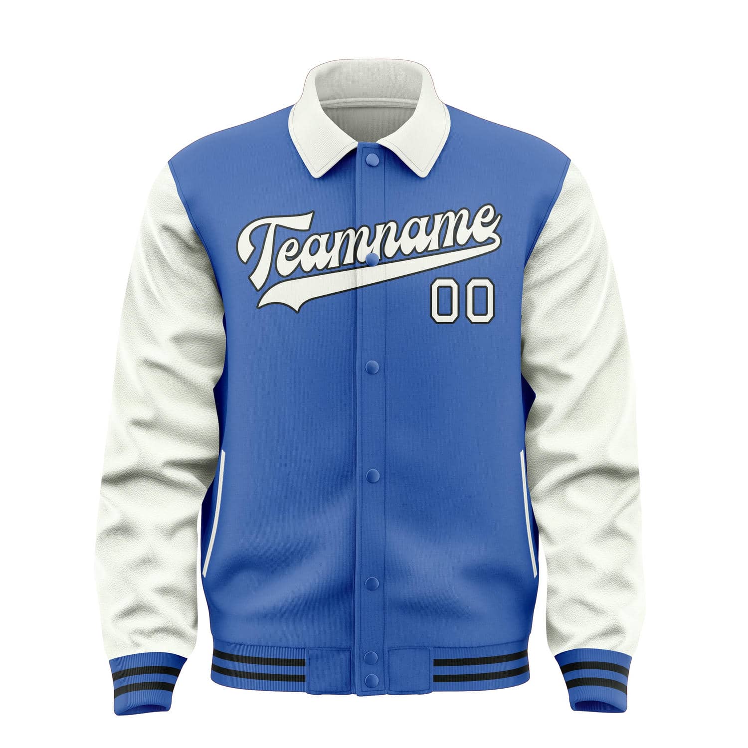Maßgeschneidertes Himmelblau Weiß Jacke