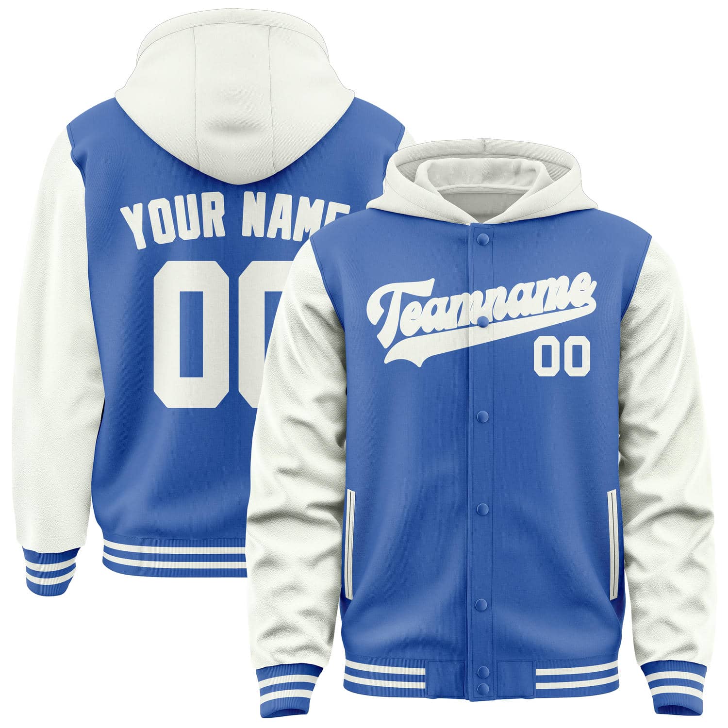Maßgeschneidertes Himmelblau Weiß Jacke JA090918091818181818