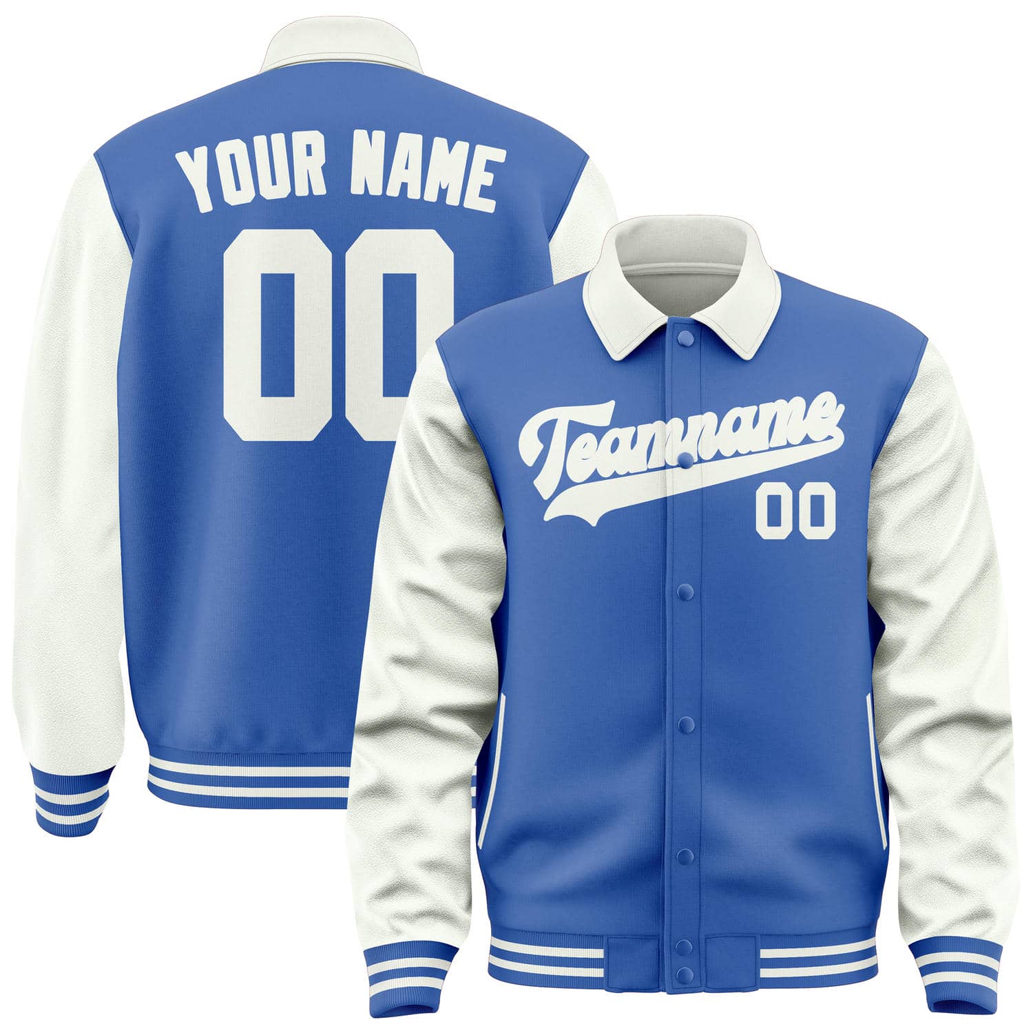 Maßgeschneidertes Himmelblau Weiß Jacke JA090918091818181818