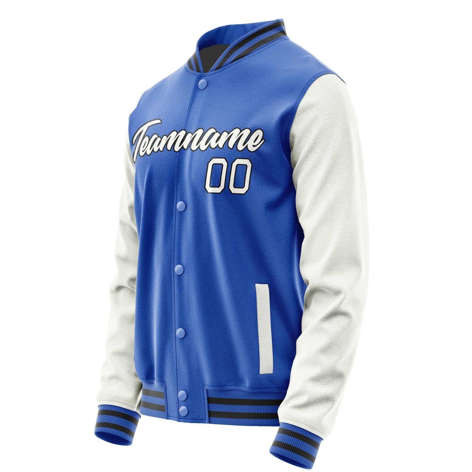 Maßgeschneidertes Himmelblau Weiß Jacke JA0909180918B21818