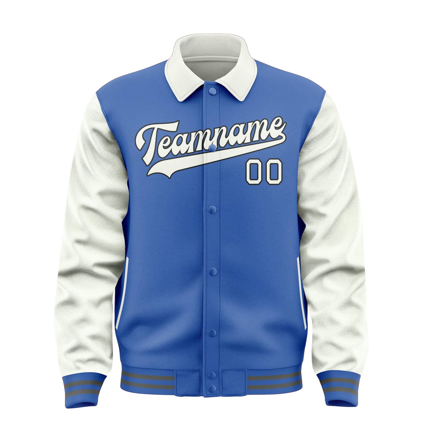 Maßgeschneidertes Himmelblau Weiß Jacke