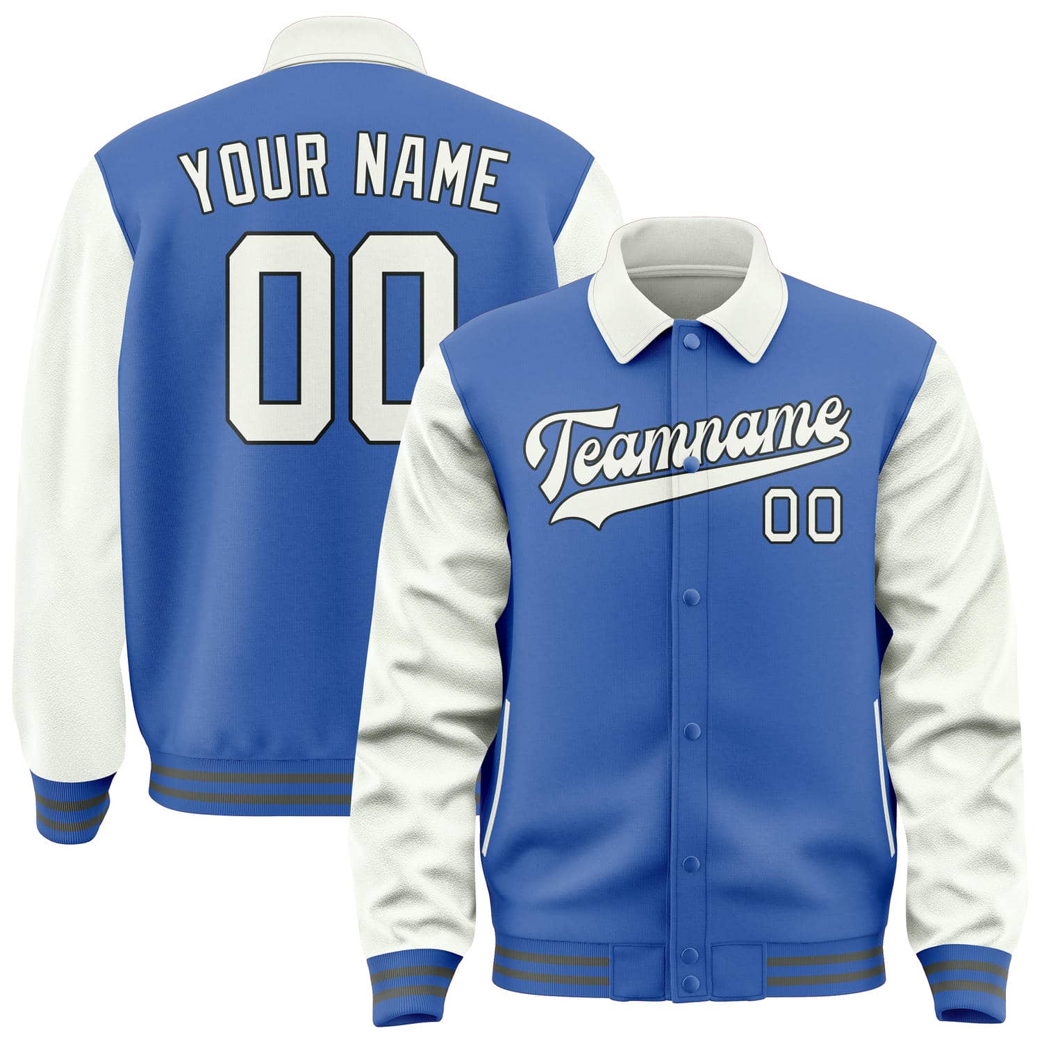 Maßgeschneidertes Himmelblau Weiß Jacke JA090918092017181817