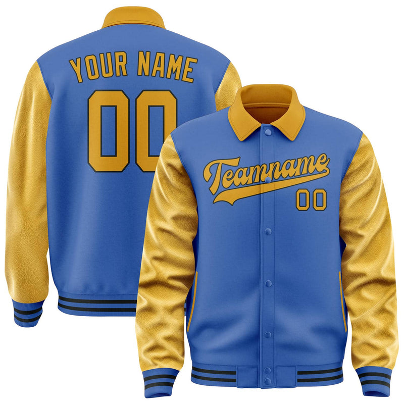 Maßgeschneidertes Himmelblau Gelb Jacke JA090919091717191917