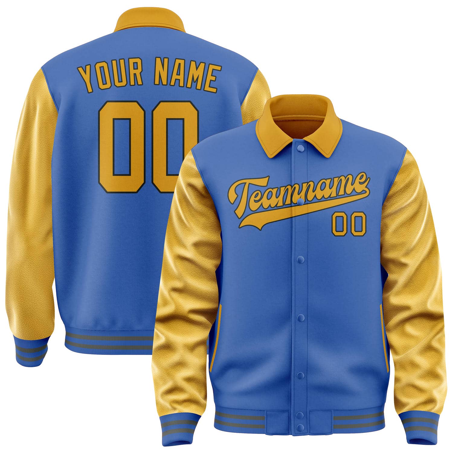 Maßgeschneidertes Himmelblau Gelb Jacke JA090919092017191917
