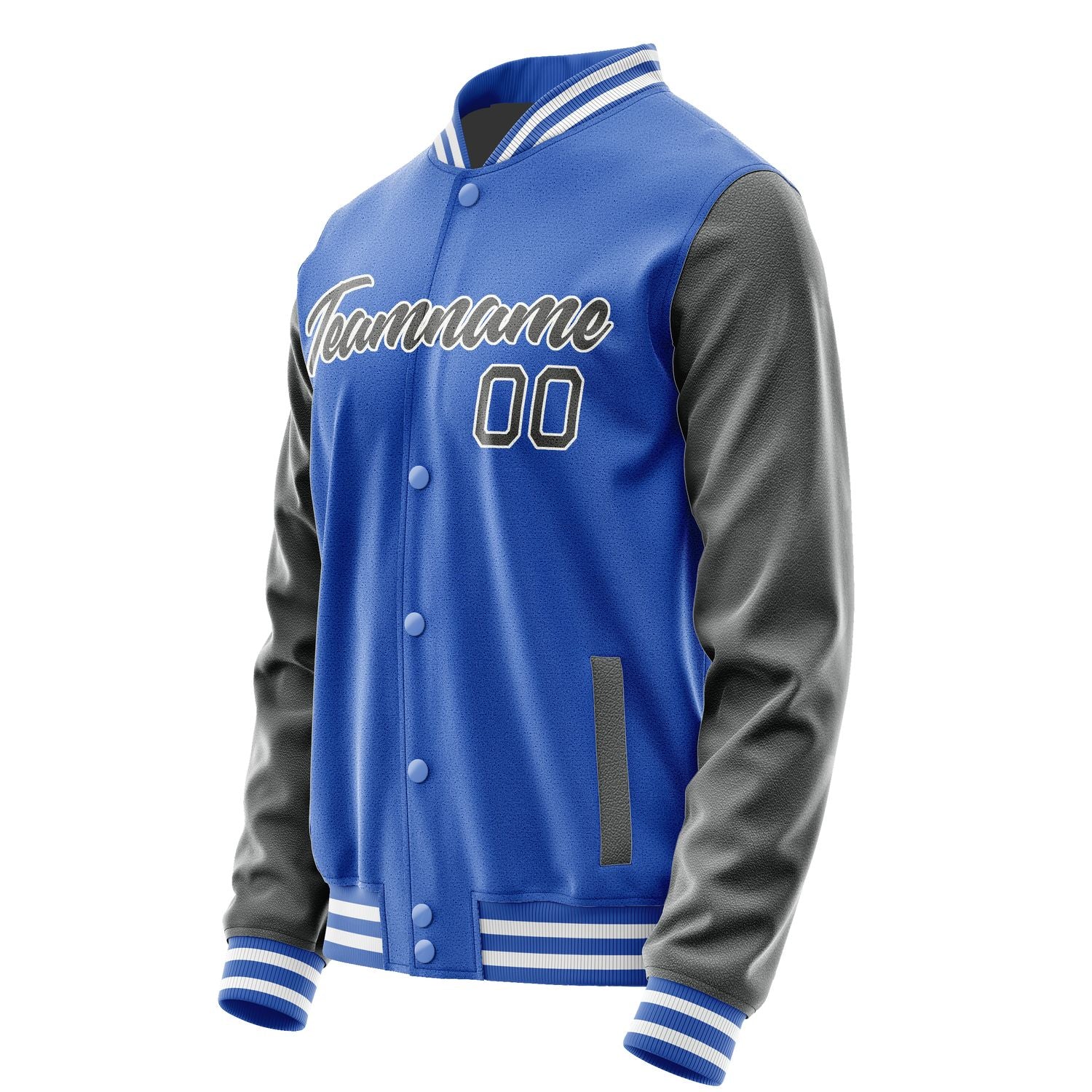 Maßgeschneidertes Himmelblau Dunkelgrau Jacke JA0909200917B21720