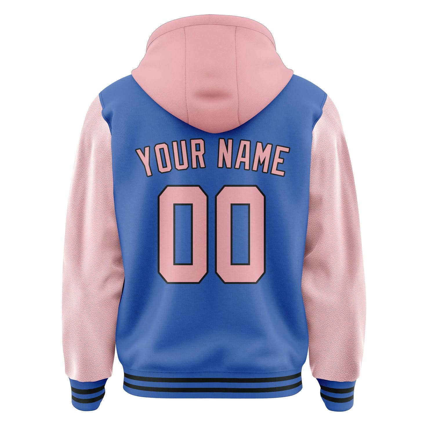 Maßgeschneidertes Himmelblau Rosa Jacke