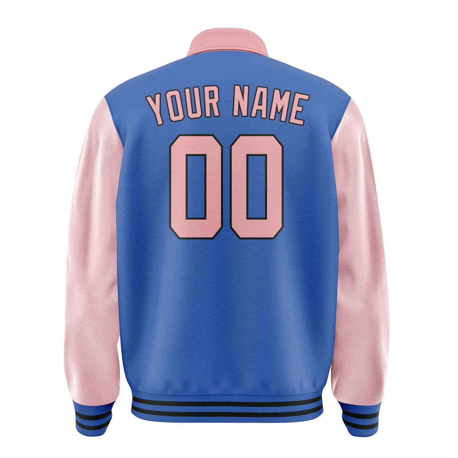 Maßgeschneidertes Himmelblau Rosa Jacke