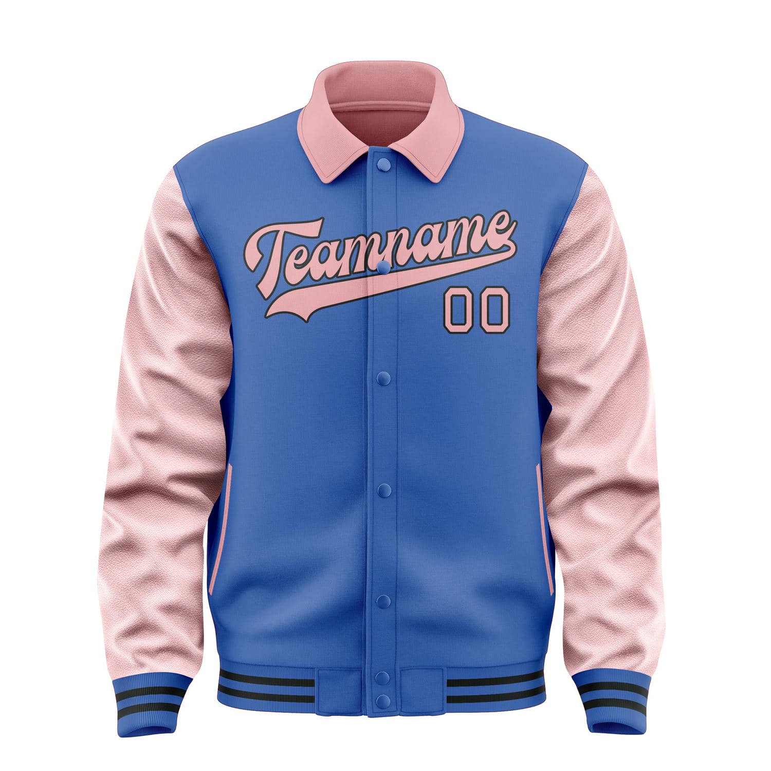 Maßgeschneidertes Himmelblau Rosa Jacke