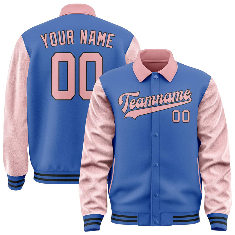 Maßgeschneidertes Himmelblau Rosa Jacke JA090921091717212117