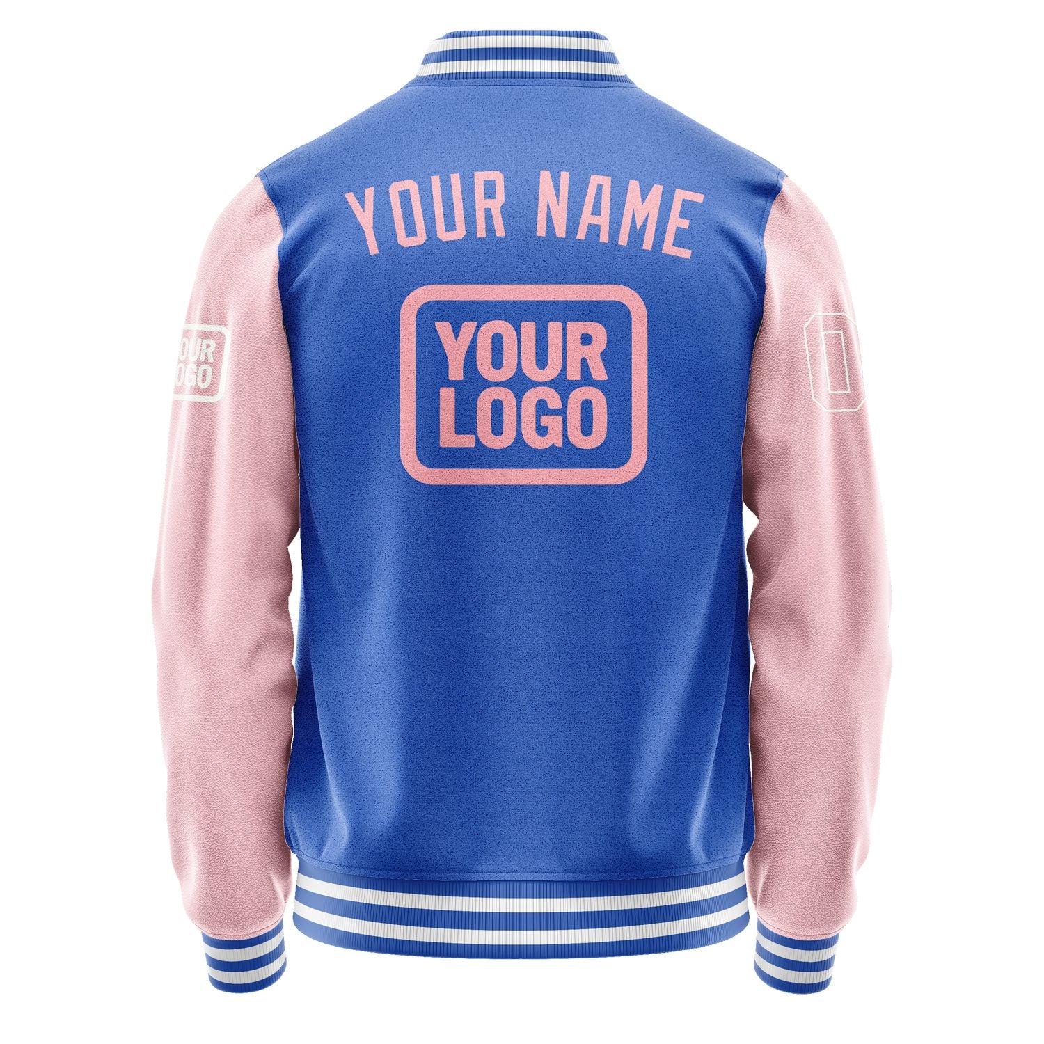 Maßgeschneidertes Himmelblau Rosa Jacke JA090921091818212118