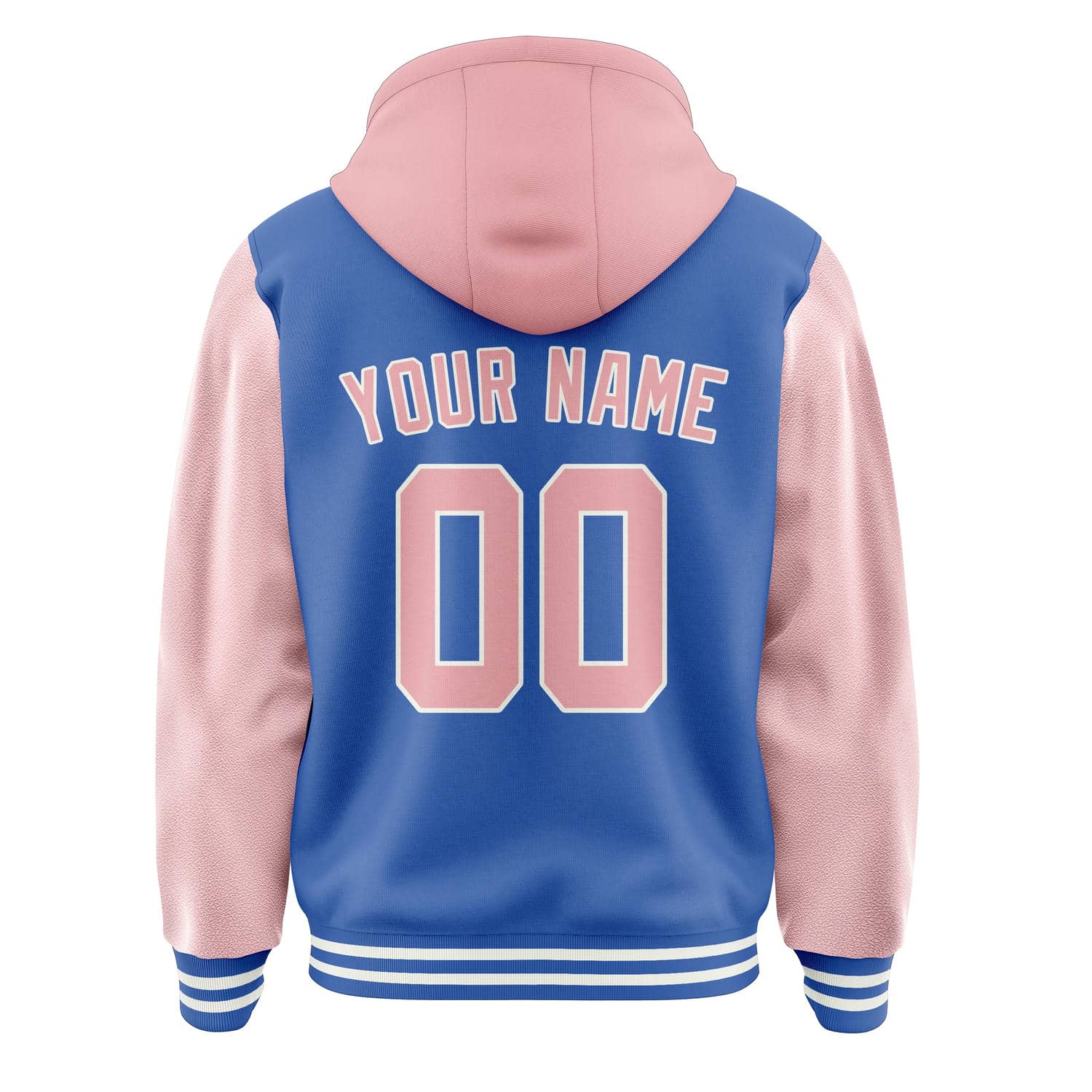 Maßgeschneidertes Himmelblau Rosa Jacke