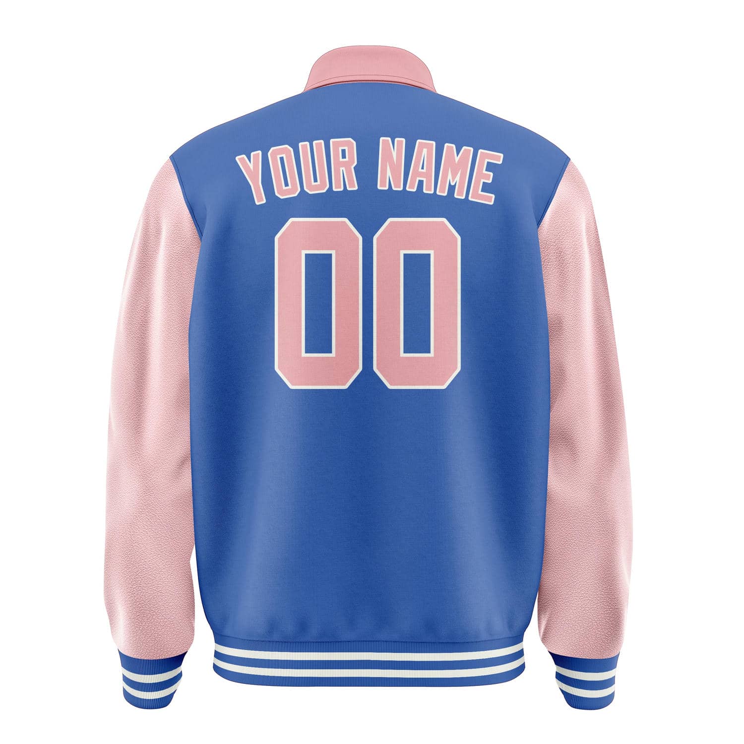 Maßgeschneidertes Himmelblau Rosa Jacke