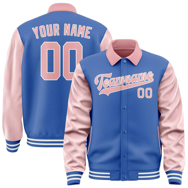 Maßgeschneidertes Himmelblau Rosa Jacke JA090921091818212118