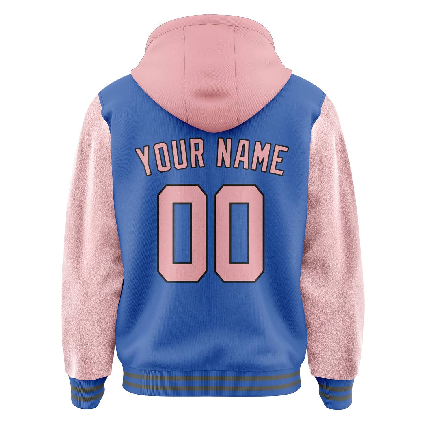 Maßgeschneidertes Himmelblau Rosa Jacke