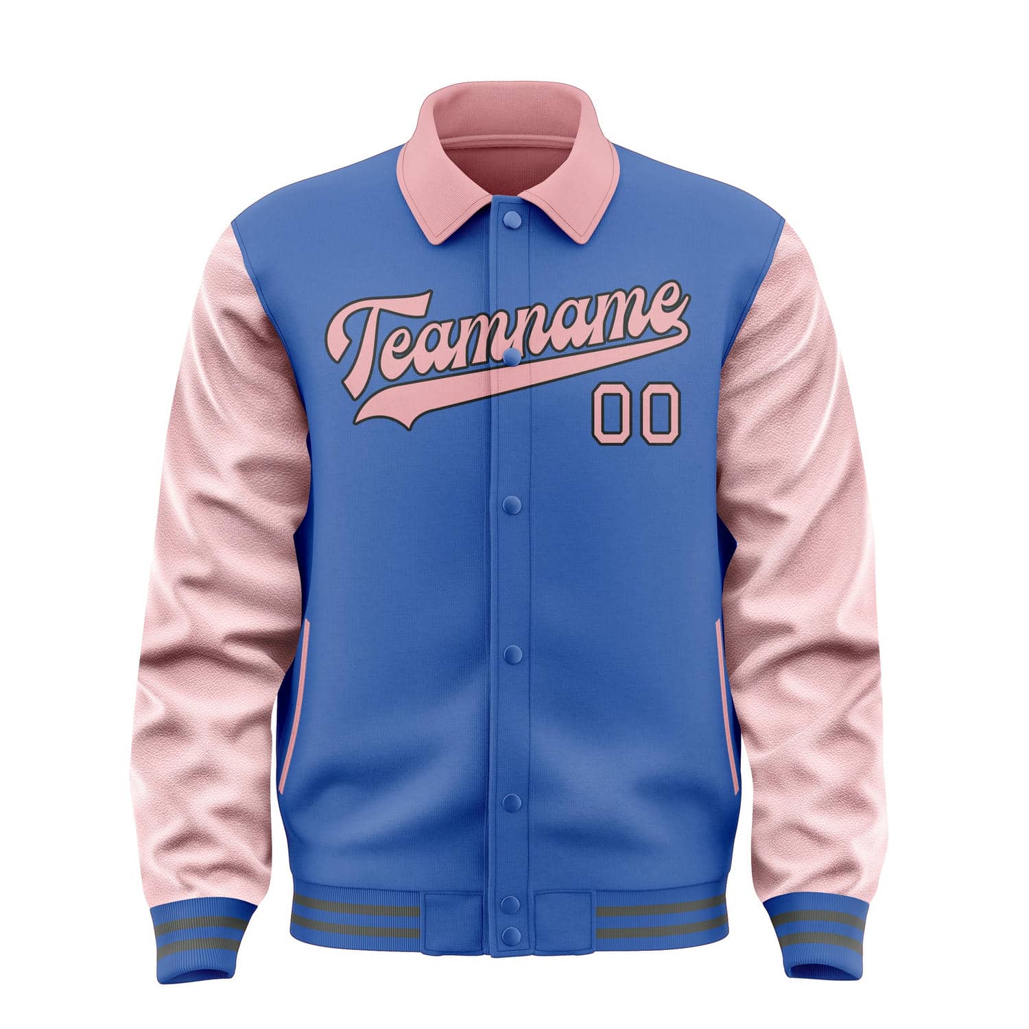 Maßgeschneidertes Himmelblau Rosa Jacke