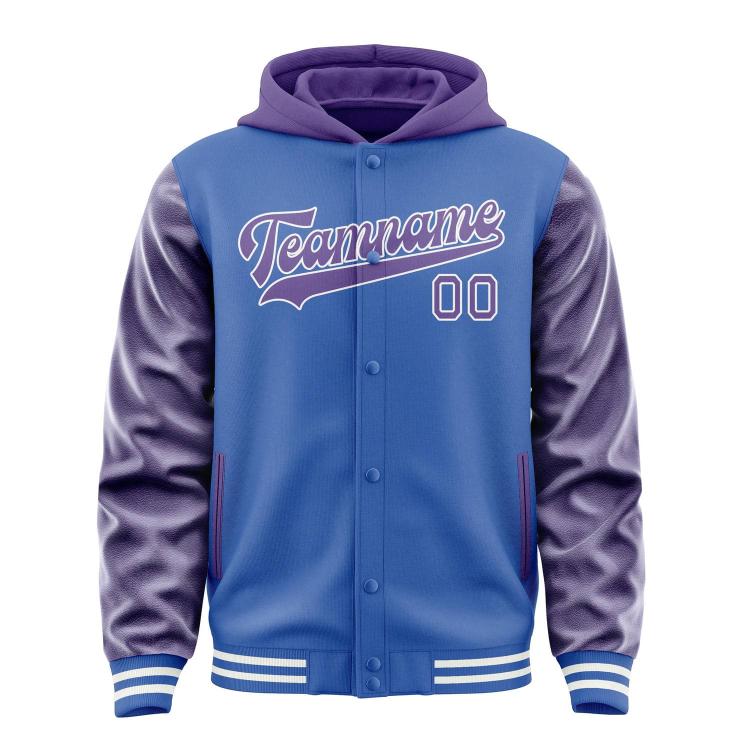 Maßgeschneidertes Himmelblau Lavendel Jacke