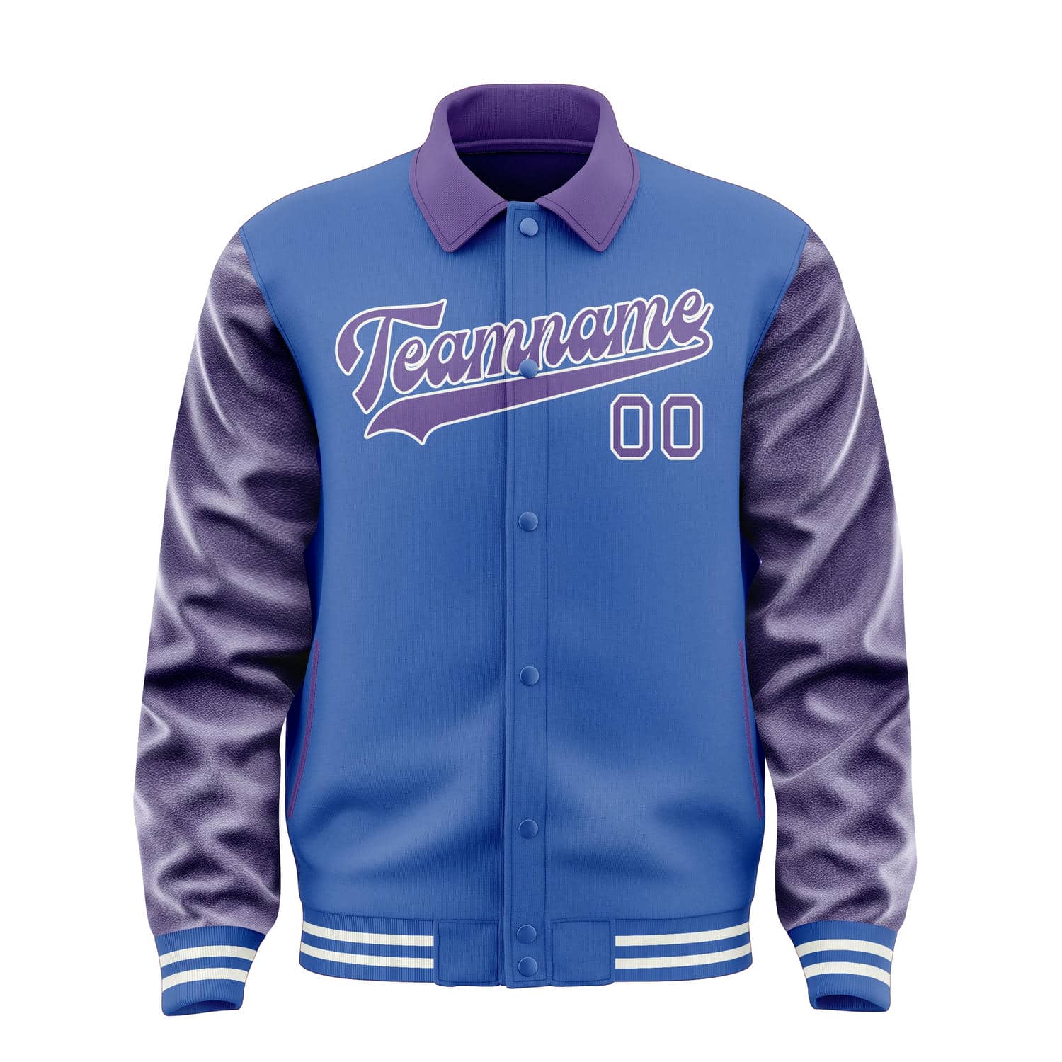 Maßgeschneidertes Himmelblau Lavendel Jacke