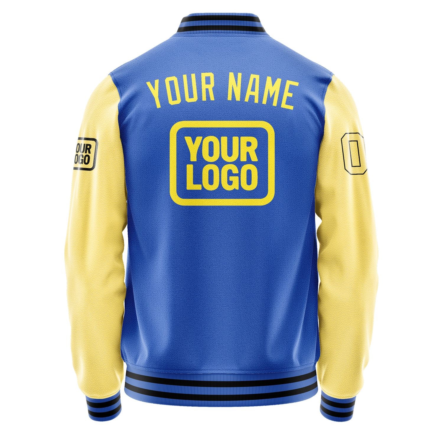 Maßgeschneidertes Himmelblau Blassgelb Jacke JA090926091717262617