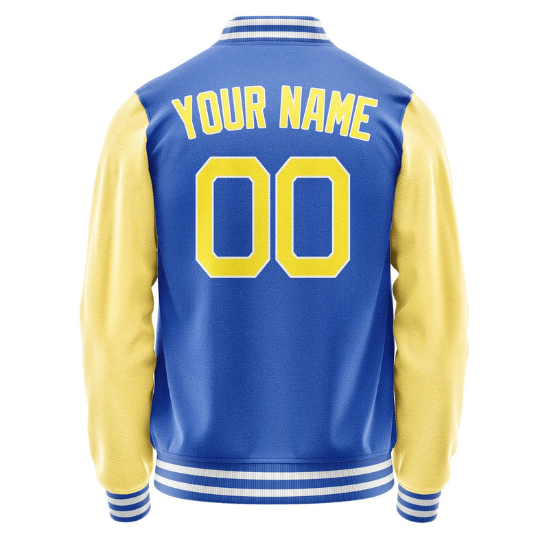 Maßgeschneidertes Himmelblau Blassgelb Jacke JA0909260917B21726