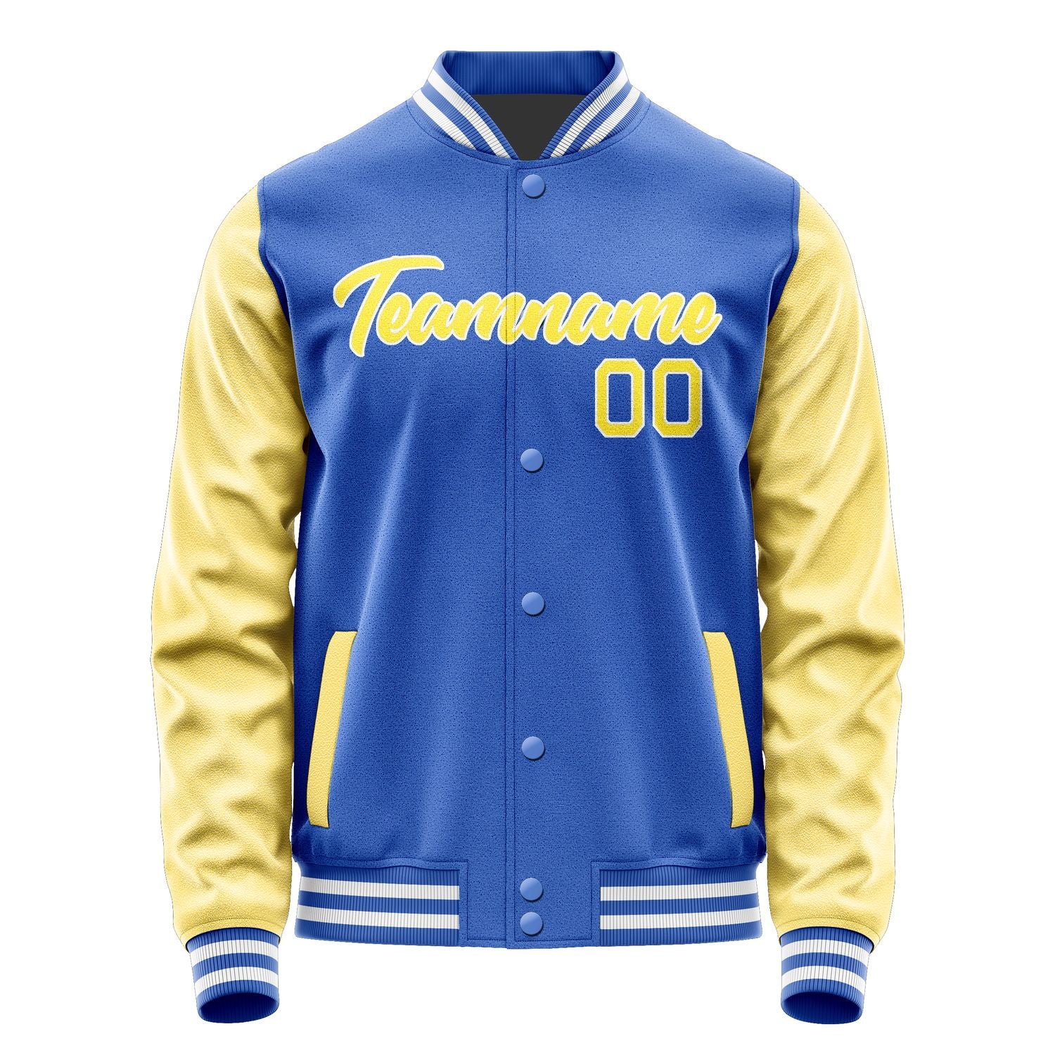 Maßgeschneidertes Himmelblau Blassgelb Jacke JA0909260917B21726