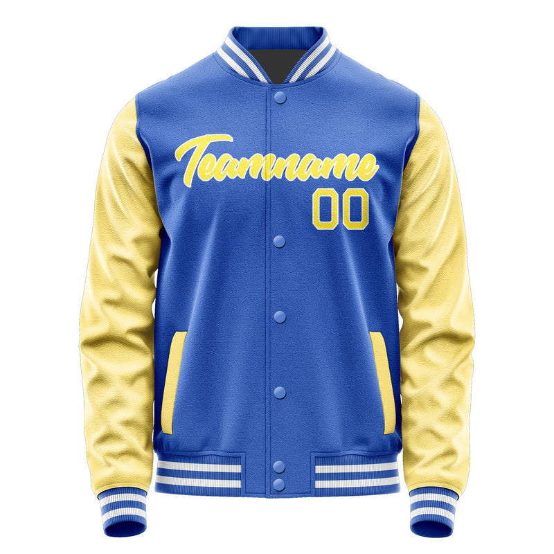 Maßgeschneidertes Himmelblau Blassgelb Jacke JA0909260917B21726