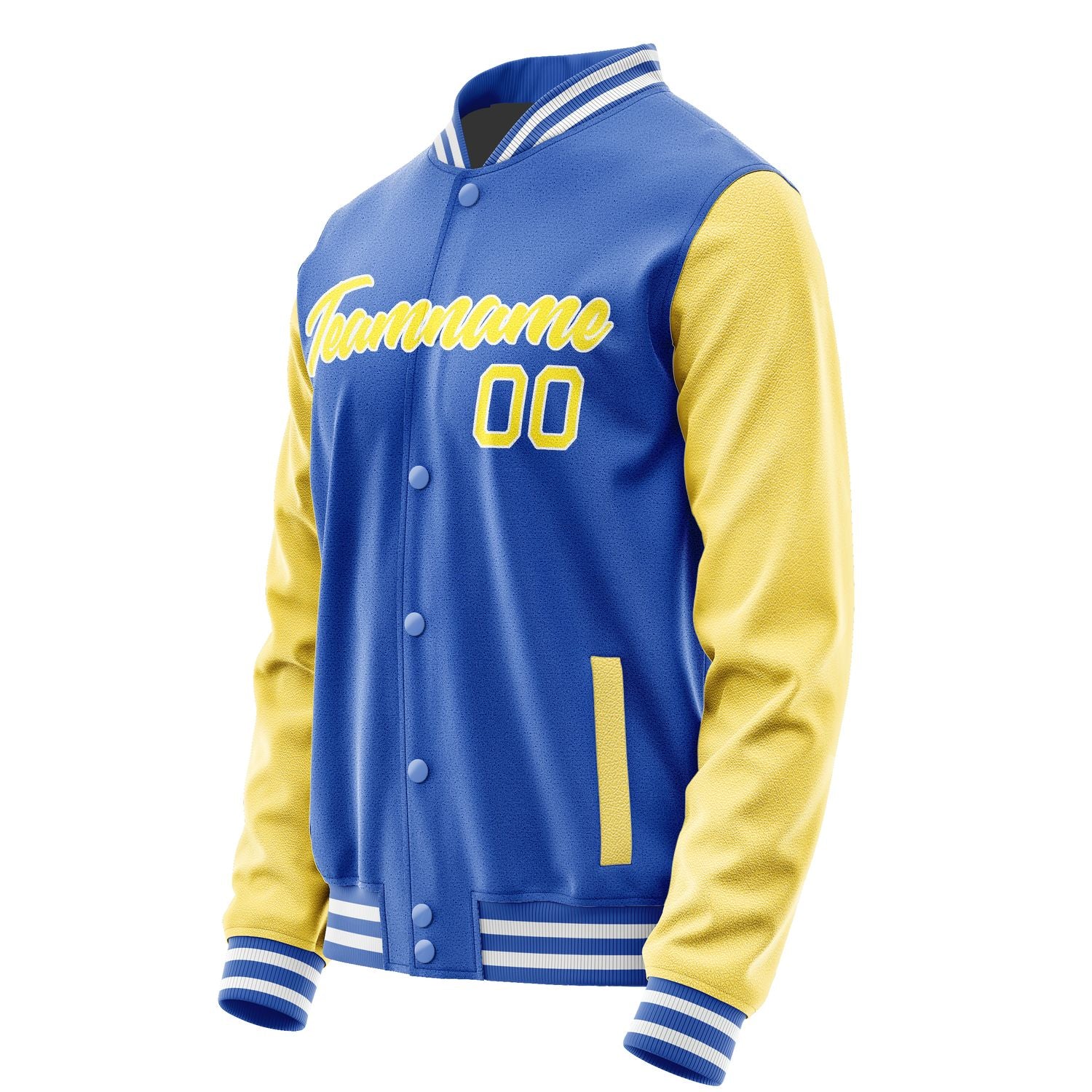 Maßgeschneidertes Himmelblau Blassgelb Jacke JA0909260917B21726