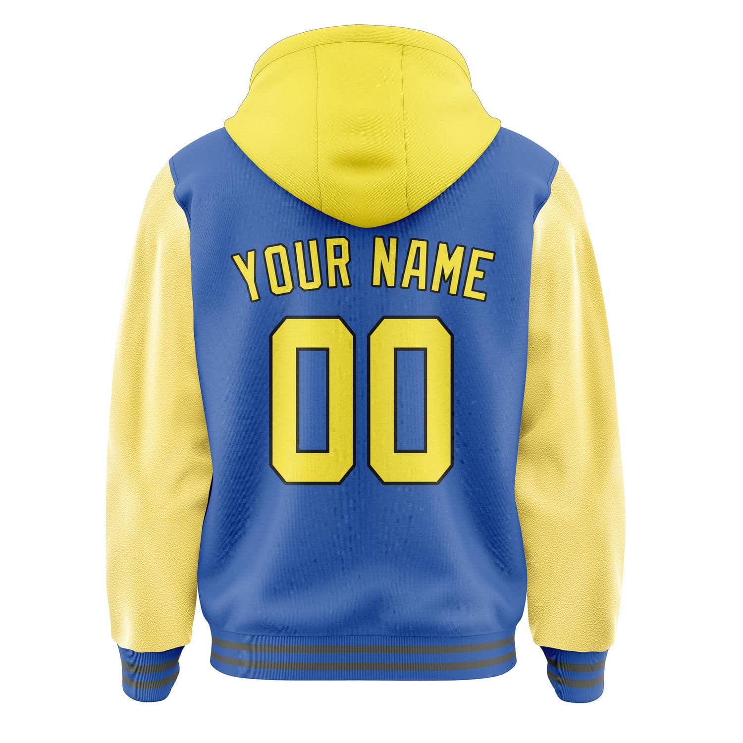Maßgeschneidertes Himmelblau Blassgelb Jacke