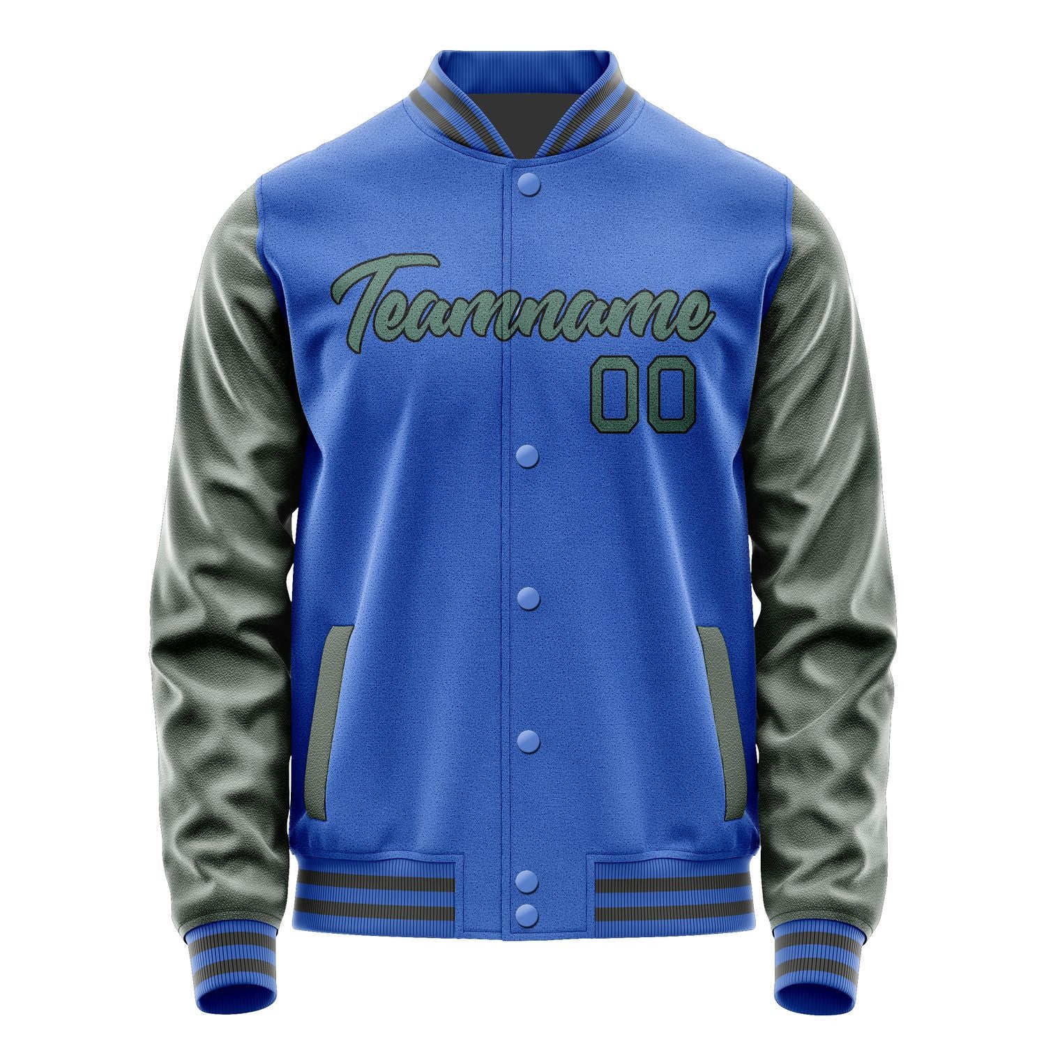 Maßgeschneidertes Himmelblau Blaugrün Jacke JA0909270918B21827
