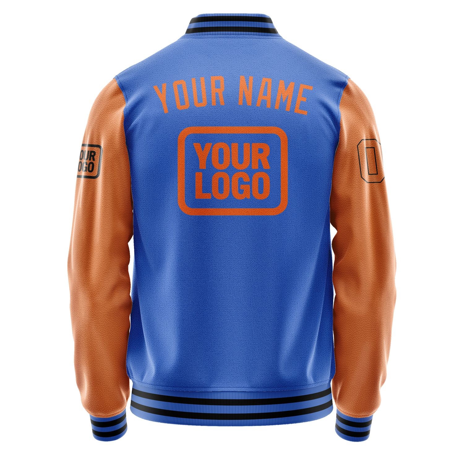 Maßgeschneidertes Himmelblau Orange Jacke JA090928091717282817