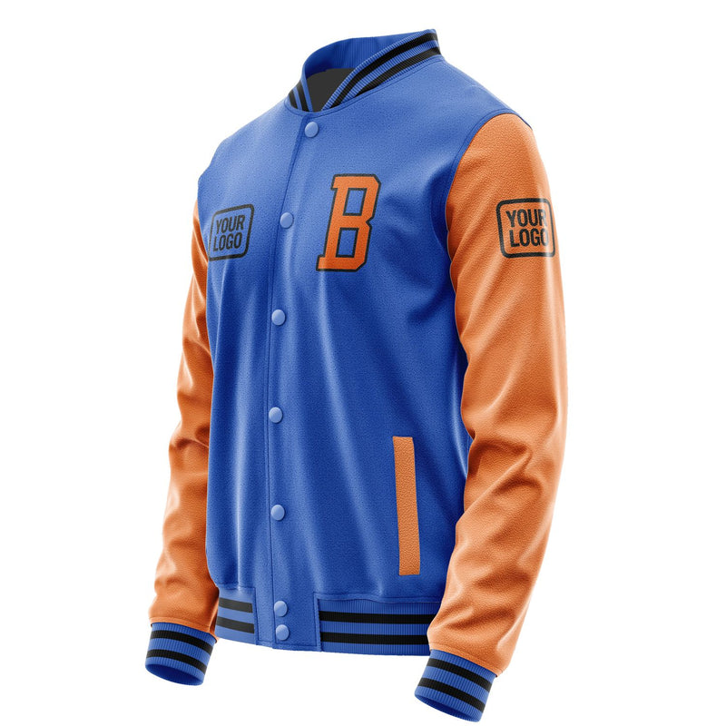 Maßgeschneidertes Himmelblau Orange Jacke JA090928091717282817