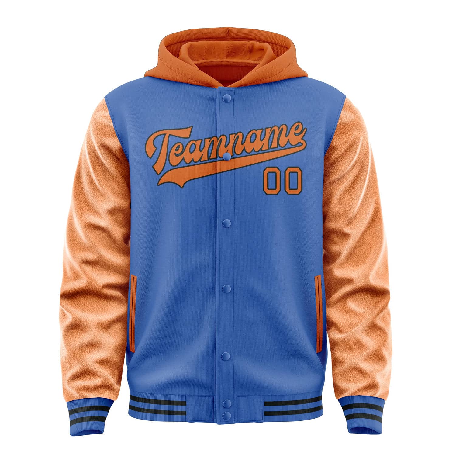 Maßgeschneidertes Himmelblau Orange Jacke