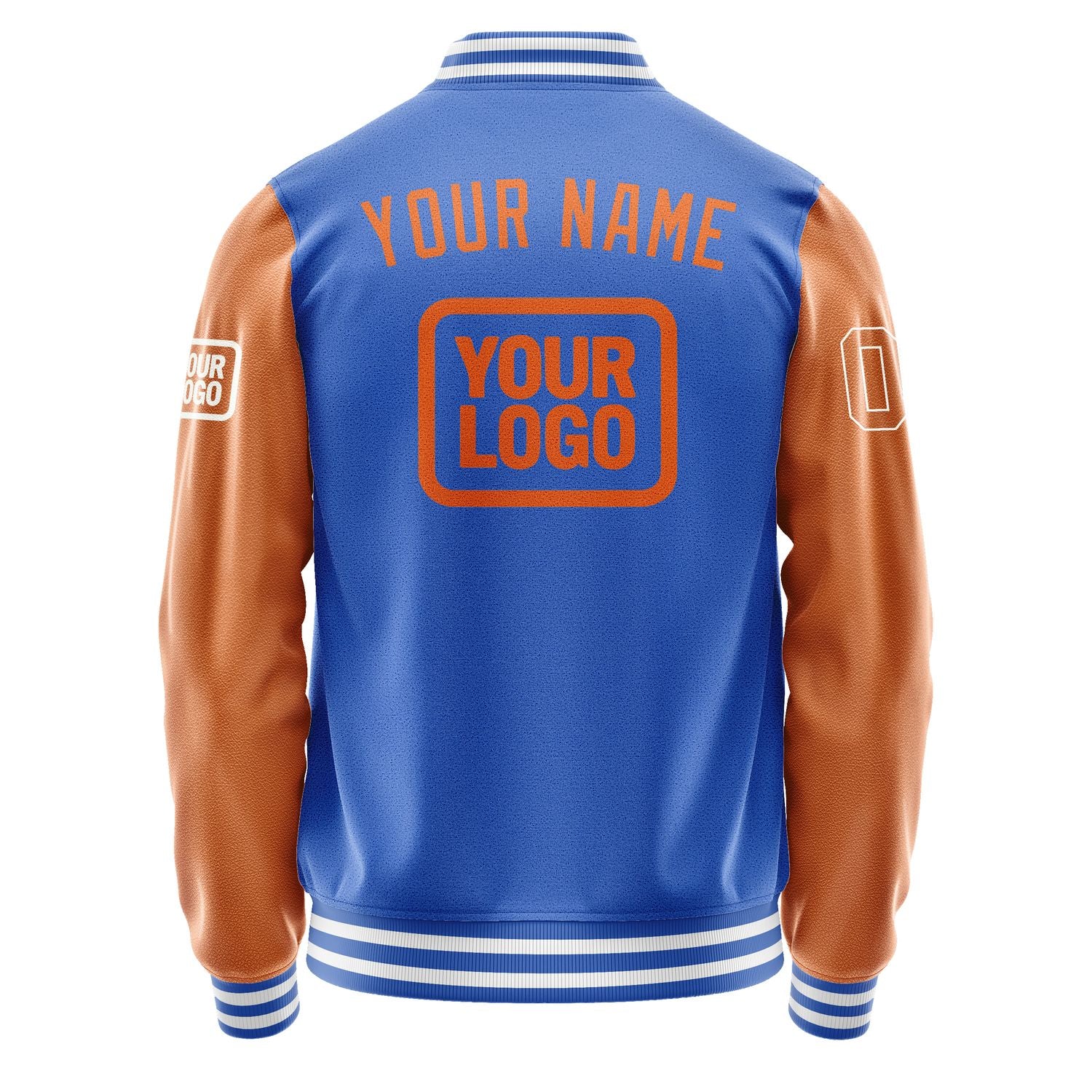 Maßgeschneidertes Himmelblau Orange Jacke JA090928091818282818