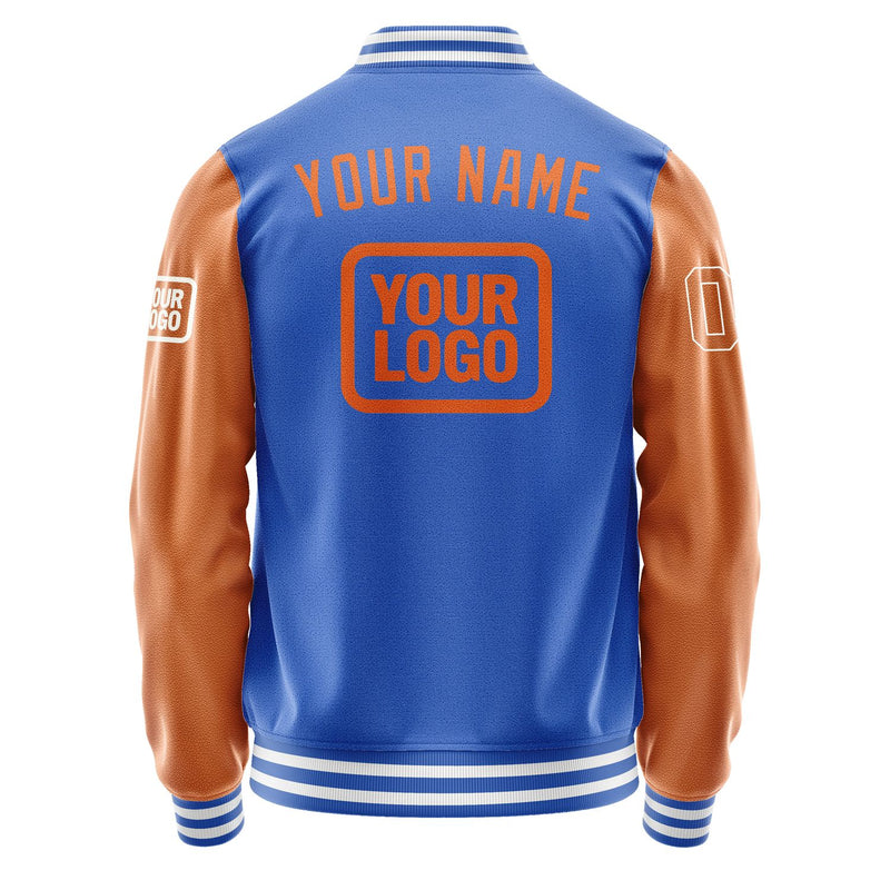 Maßgeschneidertes Himmelblau Orange Jacke JA090928091818282818