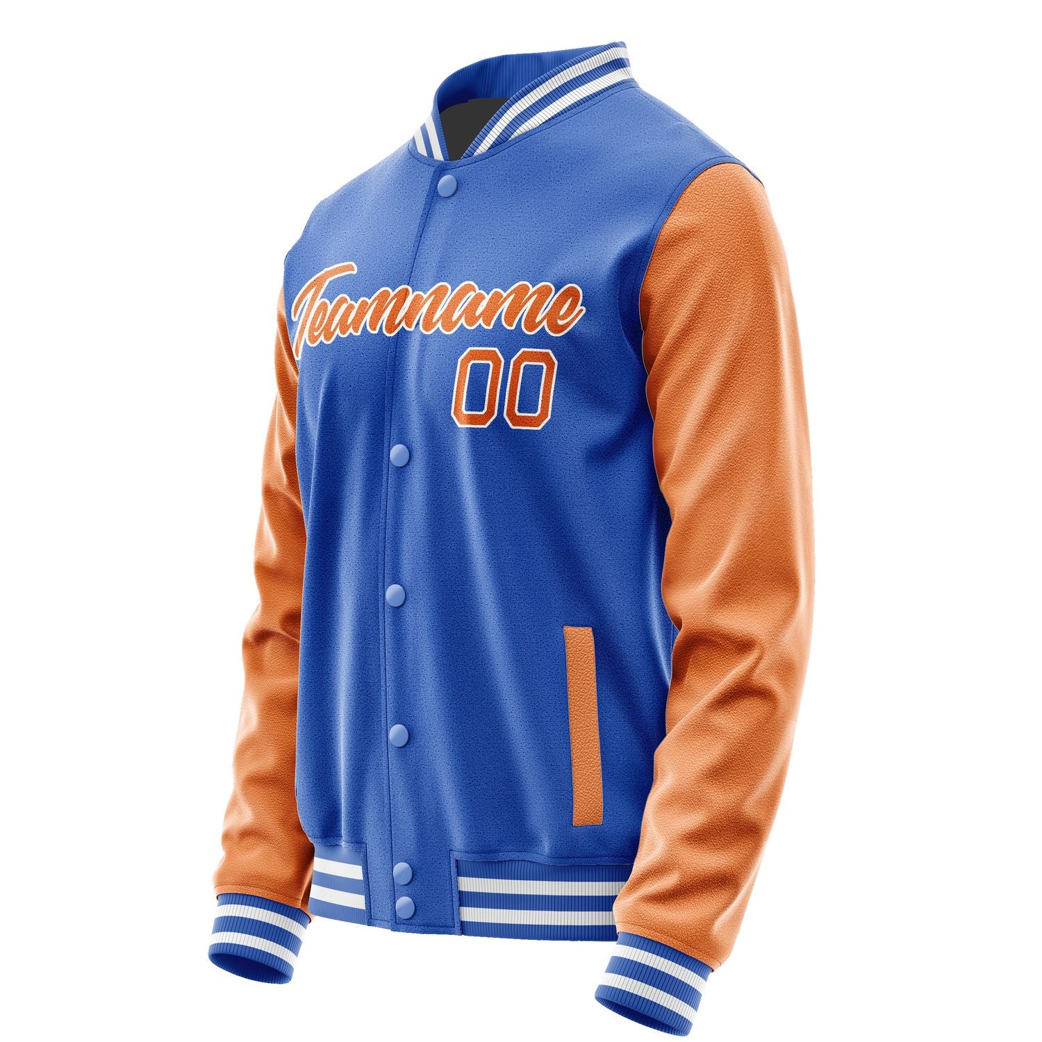 Maßgeschneidertes Himmelblau Orange Jacke JA0909280917B21728