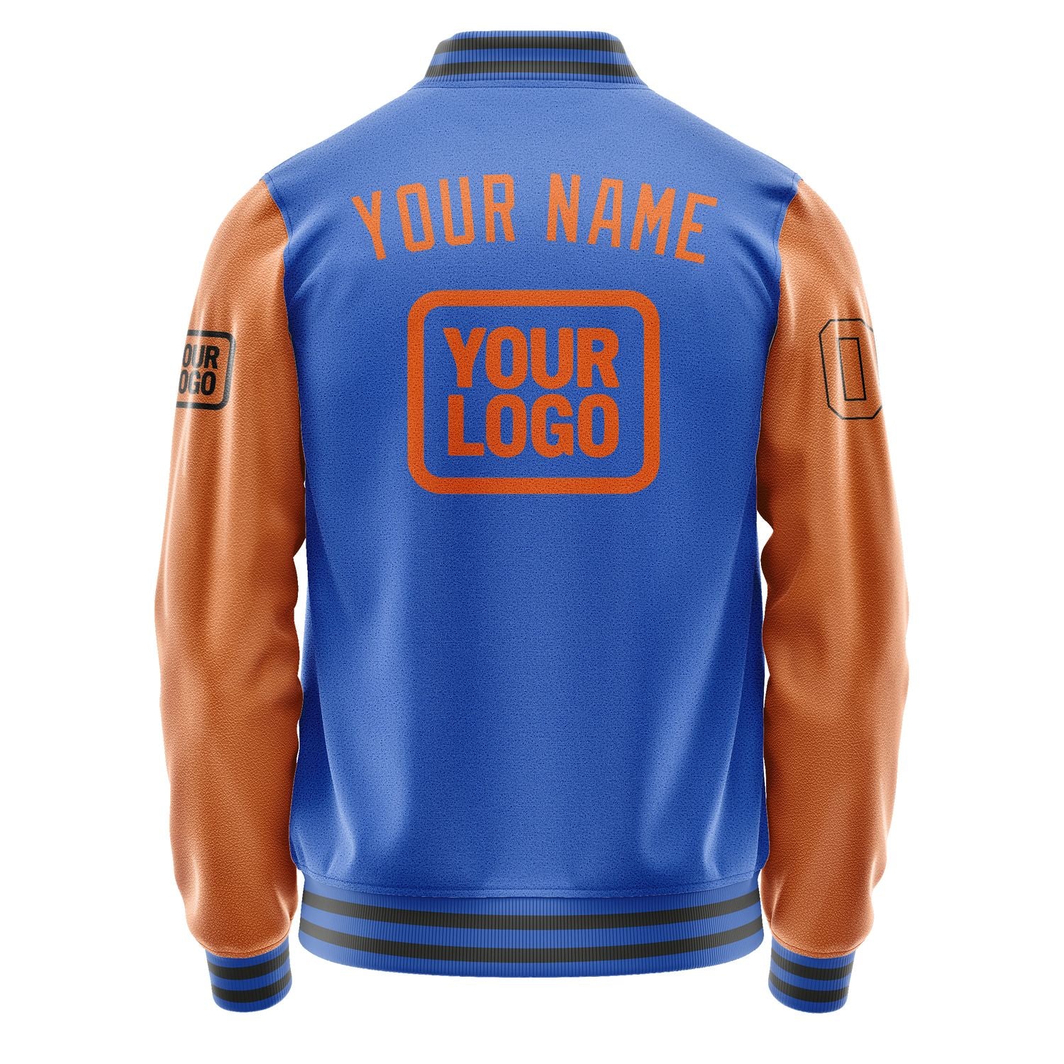 Maßgeschneidertes Himmelblau Orange Jacke JA090928092017282817