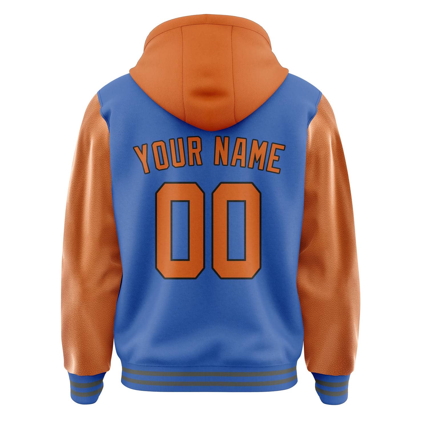 Maßgeschneidertes Himmelblau Orange Jacke