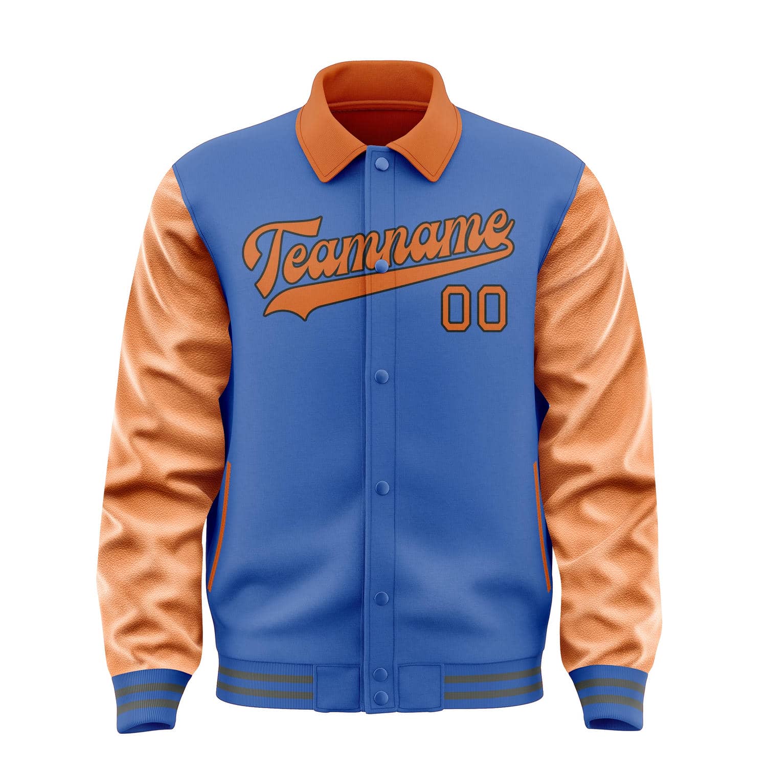 Maßgeschneidertes Himmelblau Orange Jacke