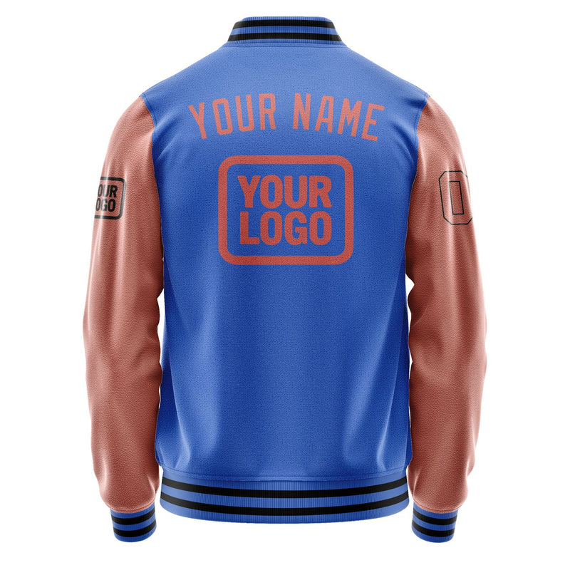 Maßgeschneidertes Himmelblau Kupferrose Jacke JA090929091717292917