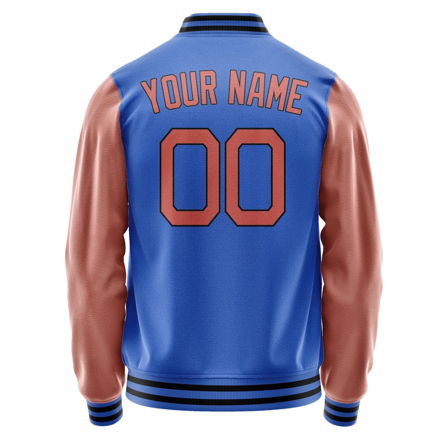 Maßgeschneidertes Himmelblau Orange Jacke JA0909280920B21728