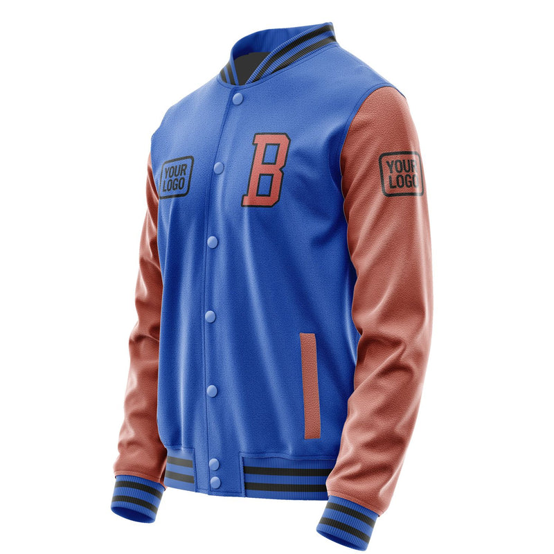Maßgeschneidertes Himmelblau Kupferrose Jacke JA090929092017292917