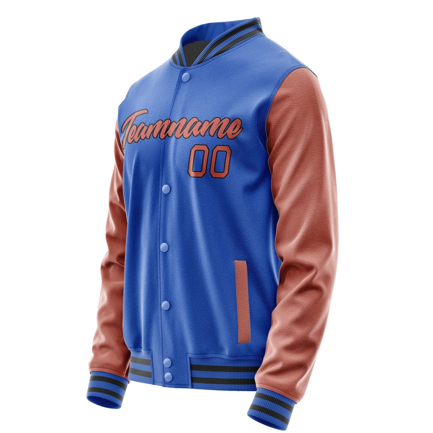 Maßgeschneidertes Himmelblau Kupferrose Jacke JA0909290918B21829