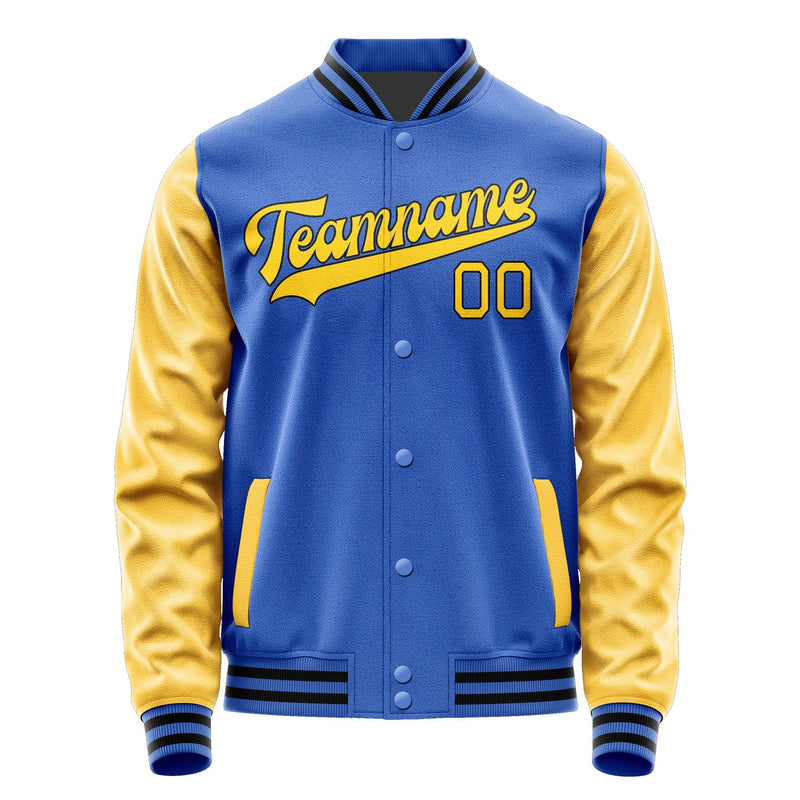 Maßgeschneidertes Himmelblau Gold Jacke JA0909300917B31730